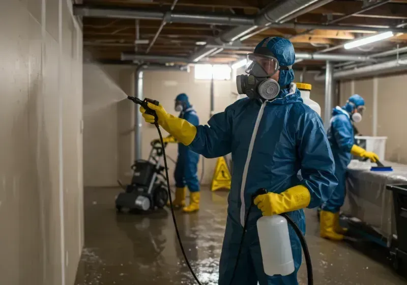 Basement Sanitization and Antimicrobial Treatment process in Moab, UT